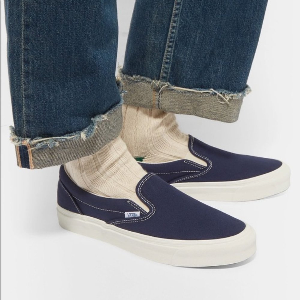 Vans - OG Classic LX Canvas Slip-On Sneakers